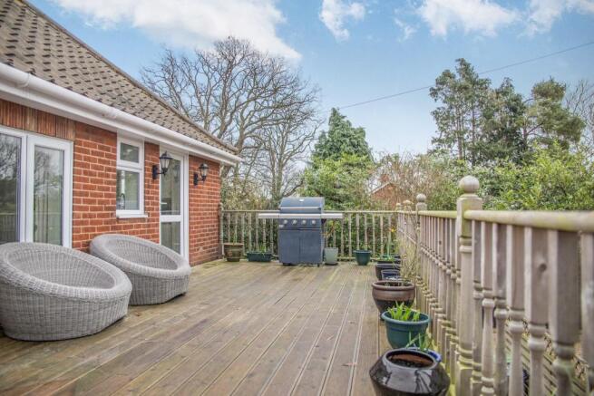Outside decked balco