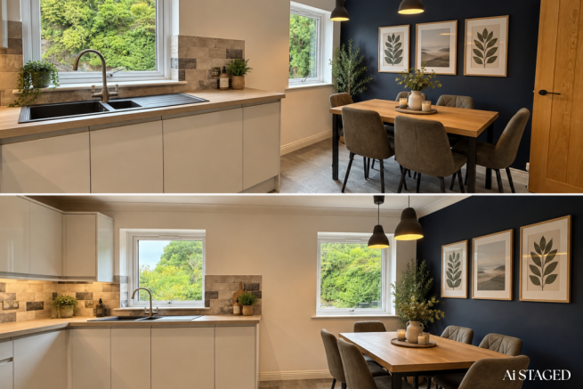 Kitchen/Diner (AI staged)