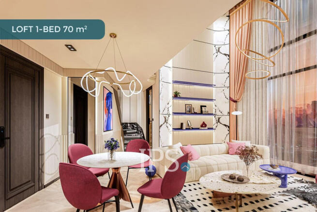 1 Bedroom Duplex Condo For Sale - Time Square 7 - Toul Kork, Phnom Penh