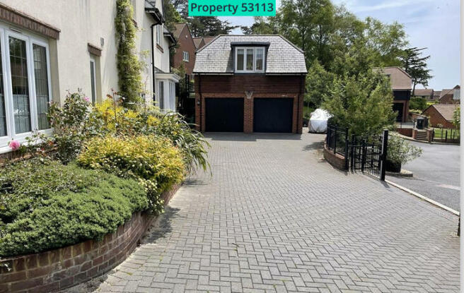 Double garage with annexe above