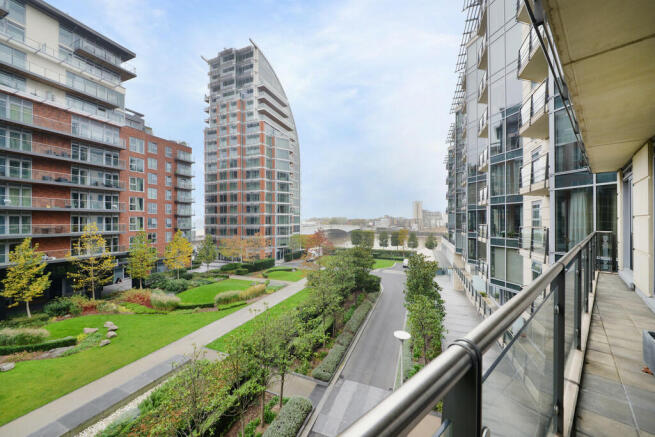 Terrace with river views