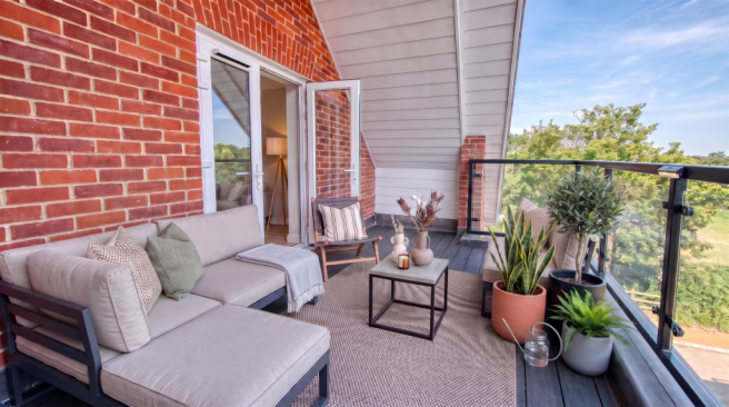 Staged Balcony