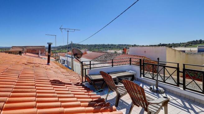 roof terrace with views