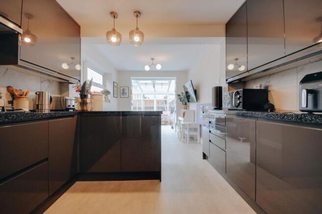 Open-plan kitchen