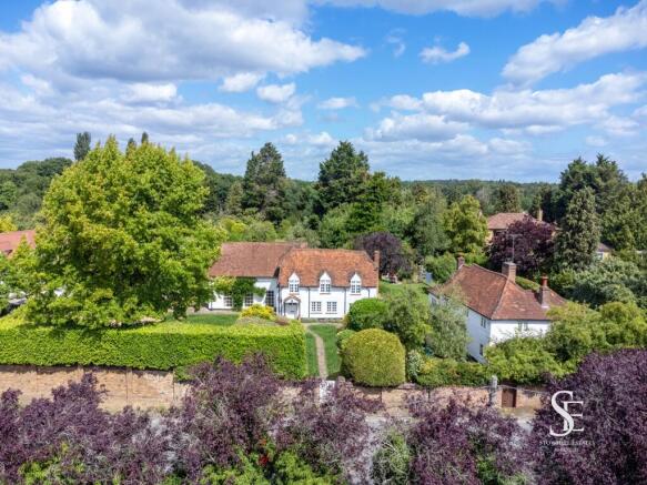 Aerial View of Front of House