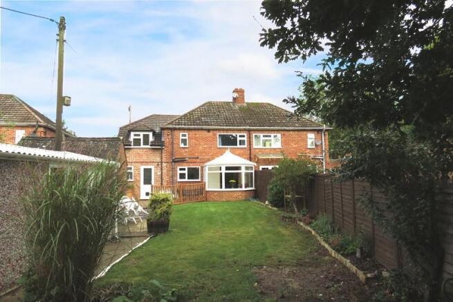 Rear of house