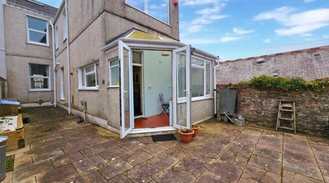 Rear of property