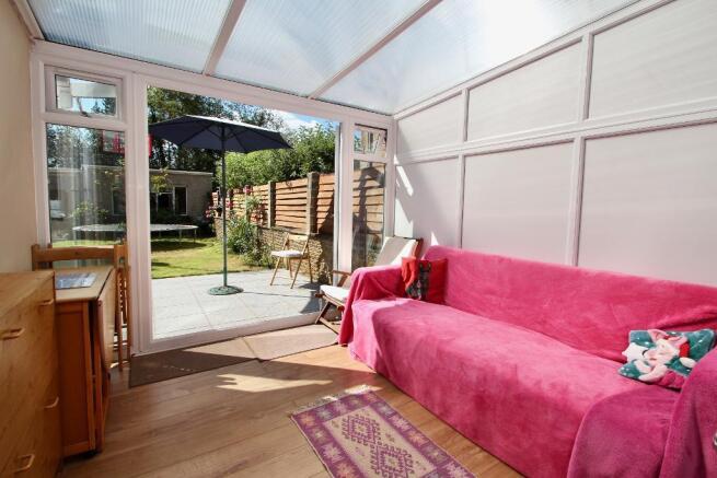 Conservatory opening onto patio