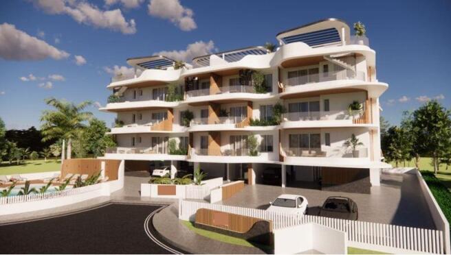 Front of Apartments