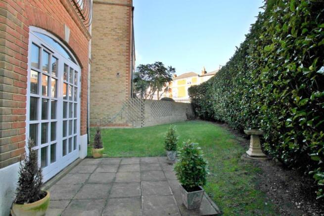 Private patio and garden