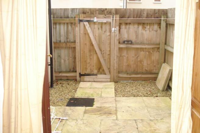 Rear courtyard