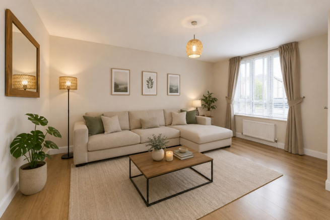 Virtually Staged Lounge