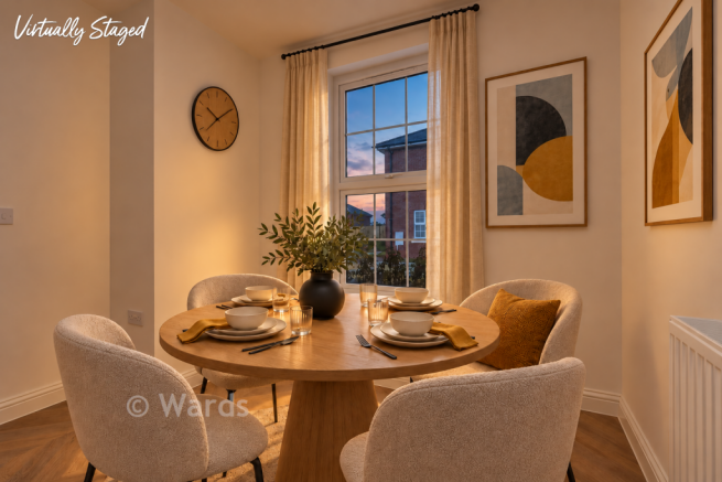 Staged Dining Area