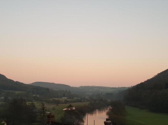 Sunrise view over the river