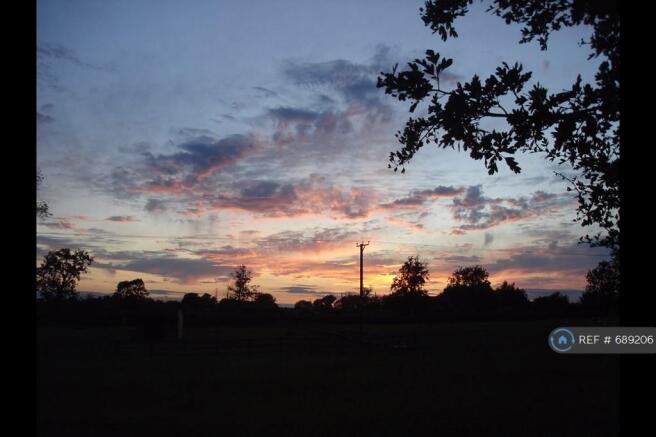 Sunset From Garden