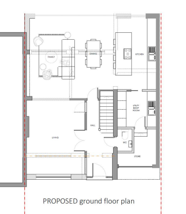 Plans for proposed extension