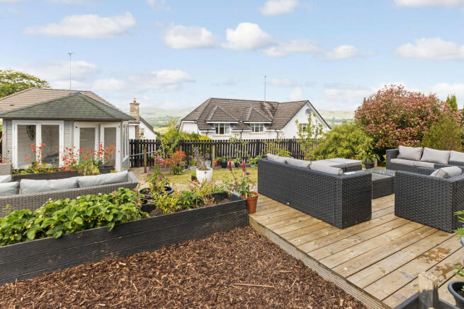 Rear garden and deck