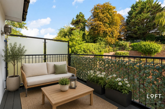 Virtually Staged Balcony