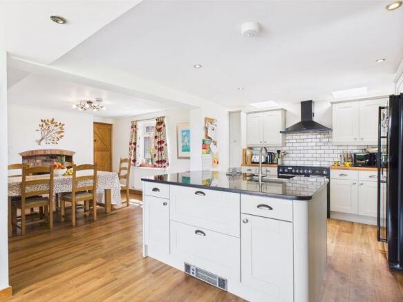 Kitchen into dining room
