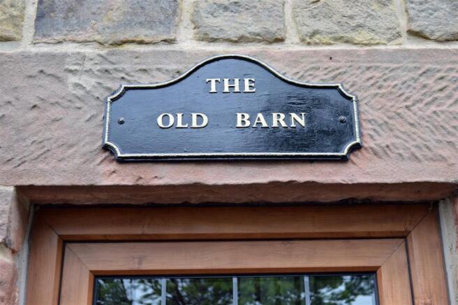 The Old Barn sign.JPG