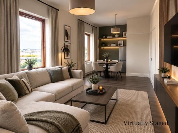 Sitting Room Virtually Staged