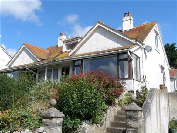Front view of chalet bungalow