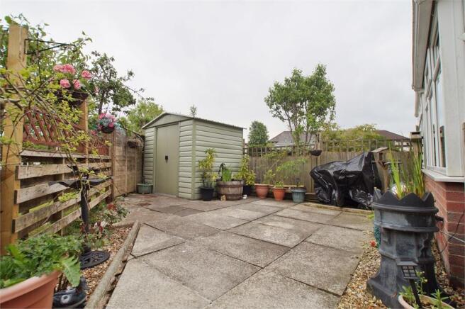 Rear of property