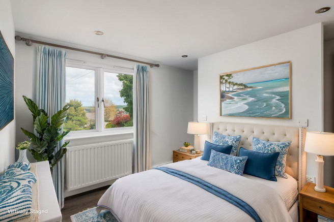 Vicarage, Dartmouth Hilltops - Virtually staged Bedroom