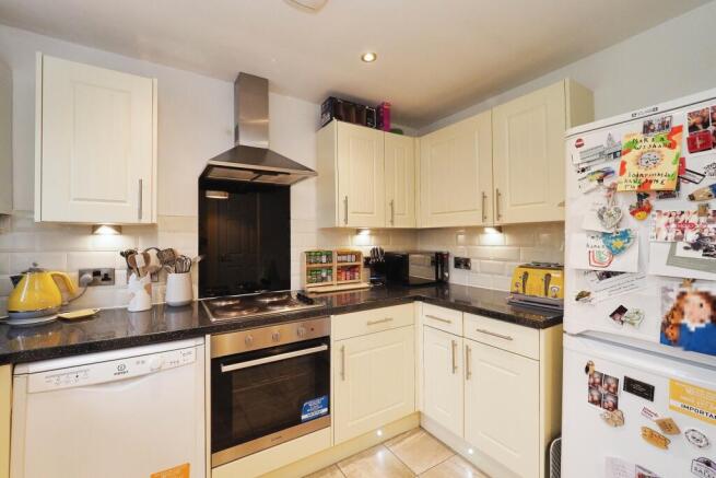 Modern Kitchen area with plinth lighting