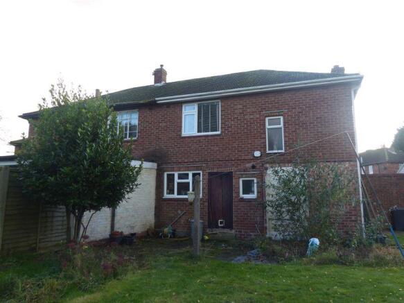 Rear of property
