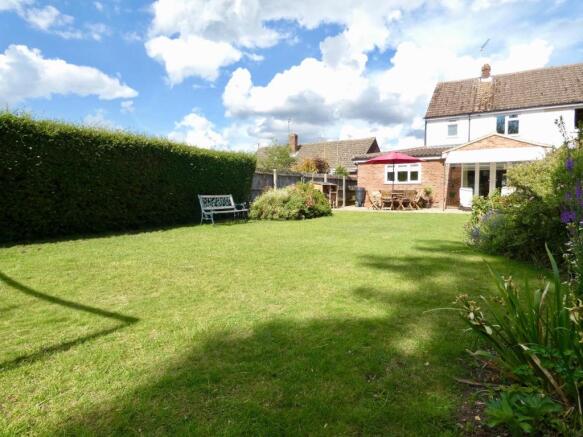 Down the garden towards house