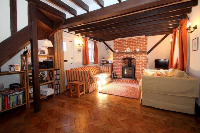 Charming Living Room with parquet floor