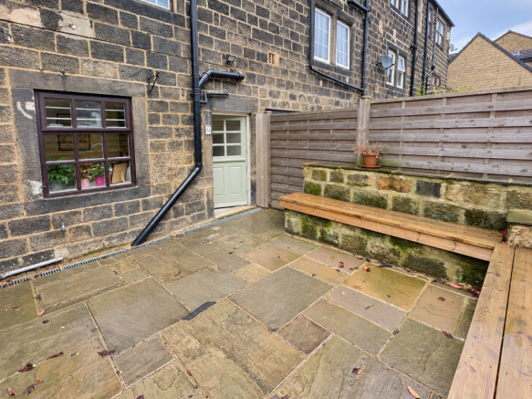 Rosewick stone facade with green door