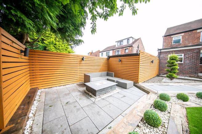 Seating area and firepit
