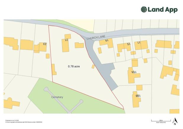 Land App.Fordacre, 21 Church Lane, Nether Heyford