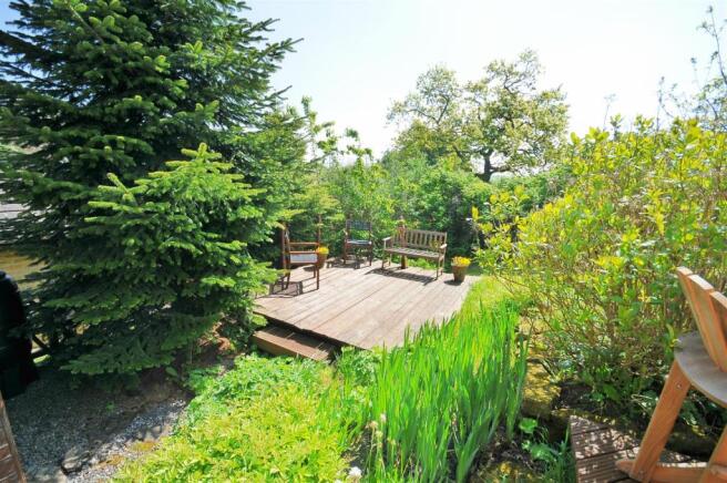 Rear garden and open views