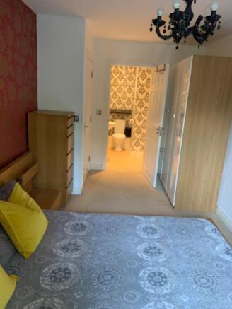 Master bedroom with ensuite and wardrob