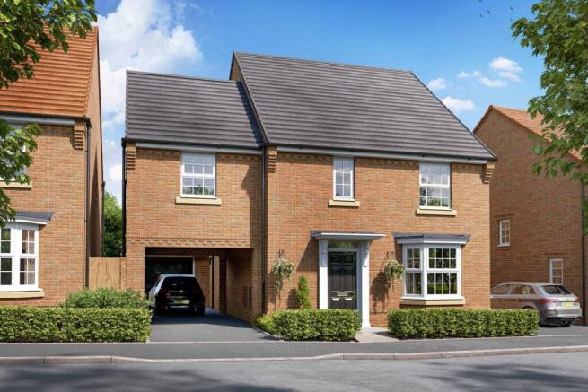 External computer generated image of the four bedroom Hurst