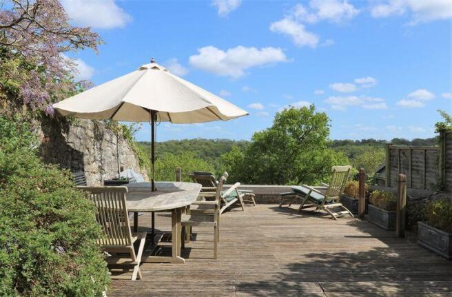 Decked seating area