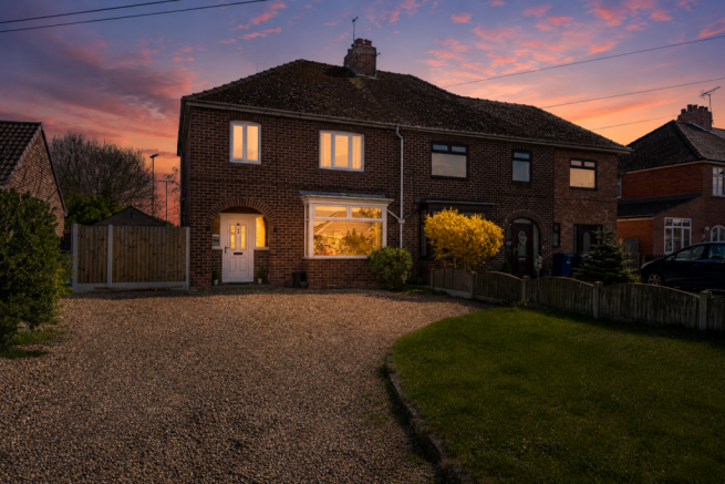night time front elevation