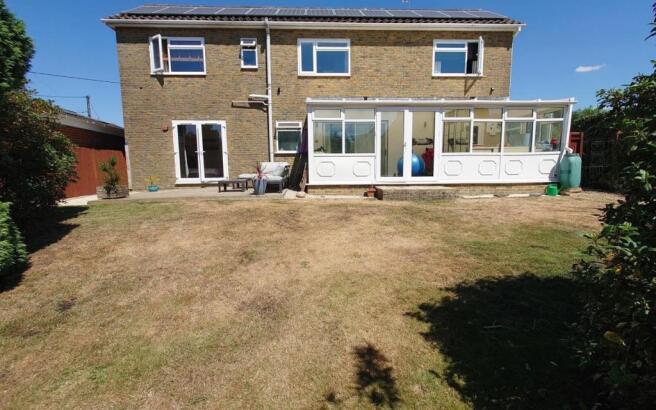 rear of the property