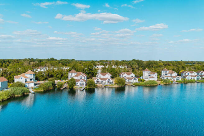 Drone - over lake - 2
