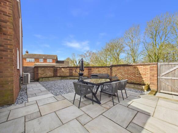 Rear garden - to the side of home
