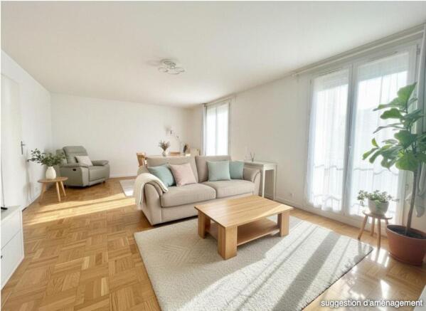 pièce à vivre de 30 m2