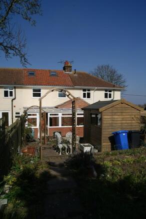 Rear of house