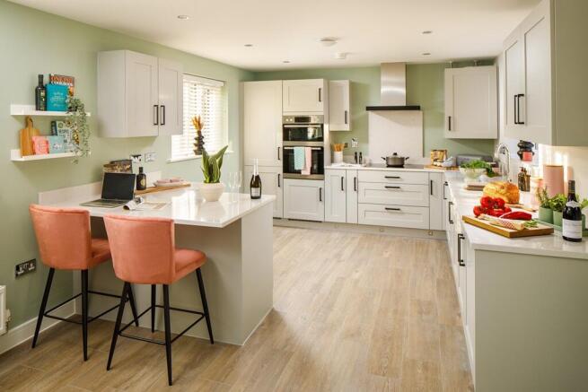 A range of modern kitchen designs to choose from and energy efficient appliances