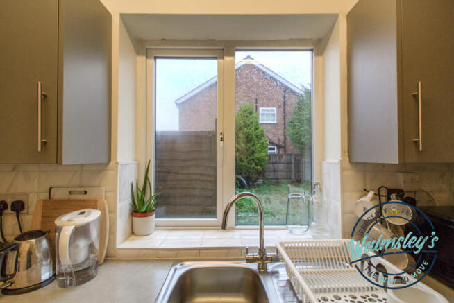 View from kitchen to gardens