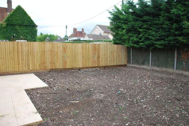 Large rear garden