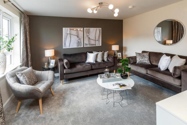 Craigend Show Home spacious lounge