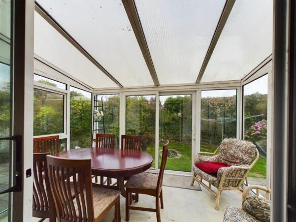 Conservatory looking out to garden